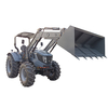90HP 4WD Farm Tractor with Front End Loader